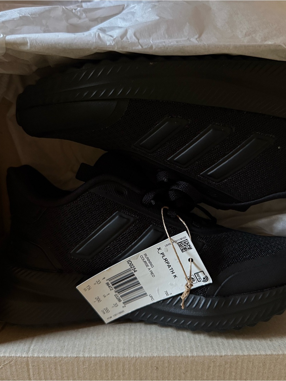 Adidas 1 1/2 Black Athletic Sneakers